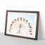 Colourful Ferris Wheel - Picture Frame Graphic Art Print-56708615-56708616