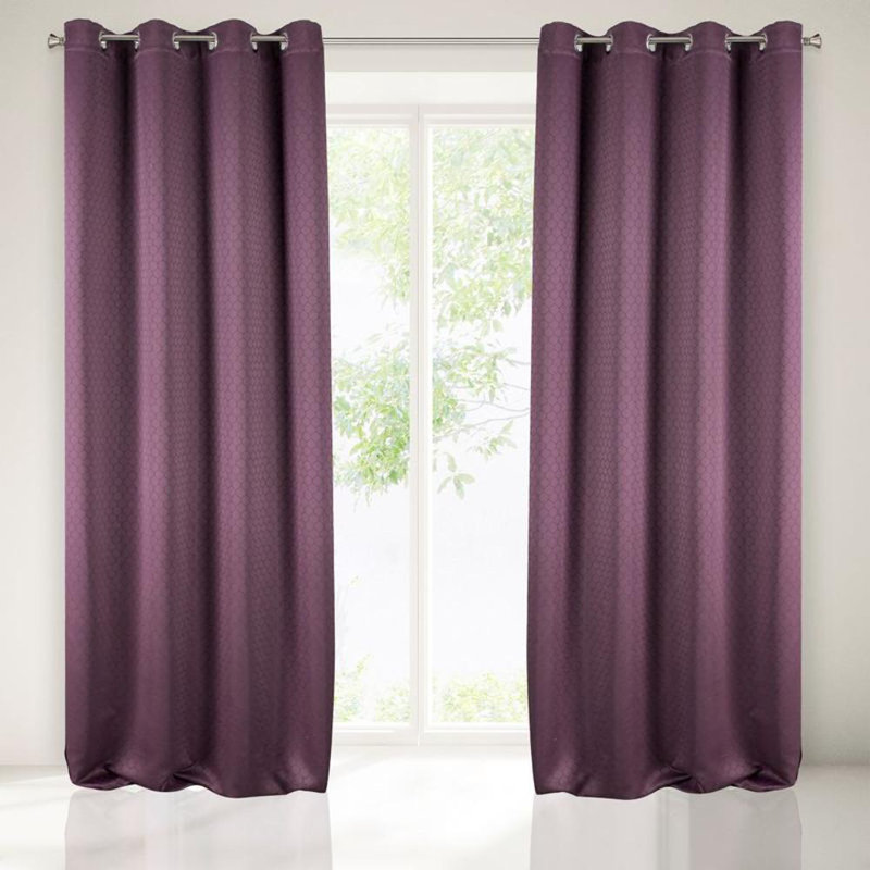 Blackout Curtain Single Panel, Purple