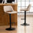 Swivel Adjustable Height Bar Stools, Faux Leather Upholstered Counter Stools, Modern Pub Stools-513740385