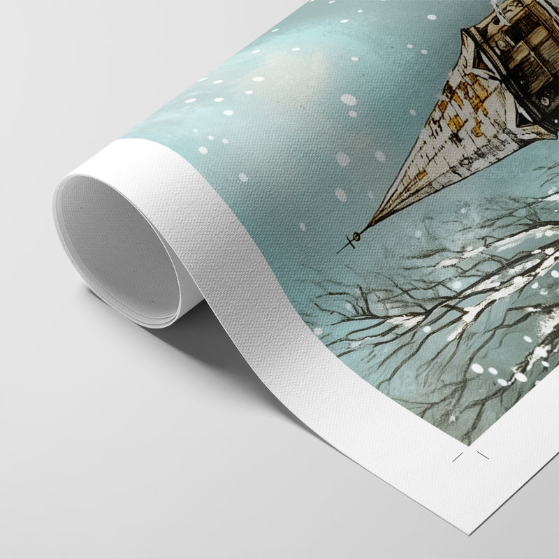 Fêtes de Noël, art Dxxv - impression sur toile seulement - non encadrée, H 18 po x l 12 po