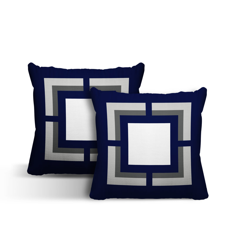  Coussin intérieur / extérieur, L 15 po x H 15 po, Bleu marine