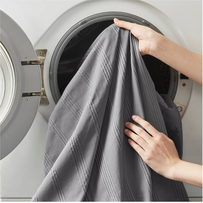 Ensemble d'édredon 7 pièces, Gris anthracite, Grand édredon et 6 pièces supplémentaires