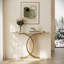 Console d'appoint, pieds d'entrée en métal luxueux, mobilier d'entrée haut de gamme