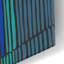«Teal Tribal II» par Regina Moore, art mural en verre acrylique-101619115
