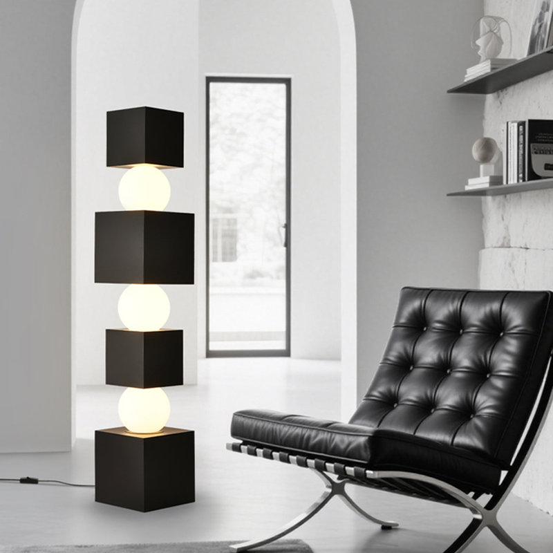 Iron Frameless Bedroom Floor Lamp