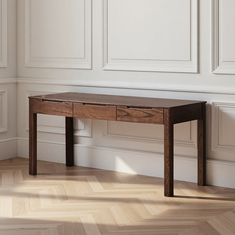 Bureau en bois massif, H 29,92 po x l 62,99 po x P 23,62 po