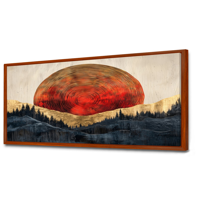 Graeff - Landscapes Canvas Art Print, H 28 po x l 60 po, Cadre flottant, Brun