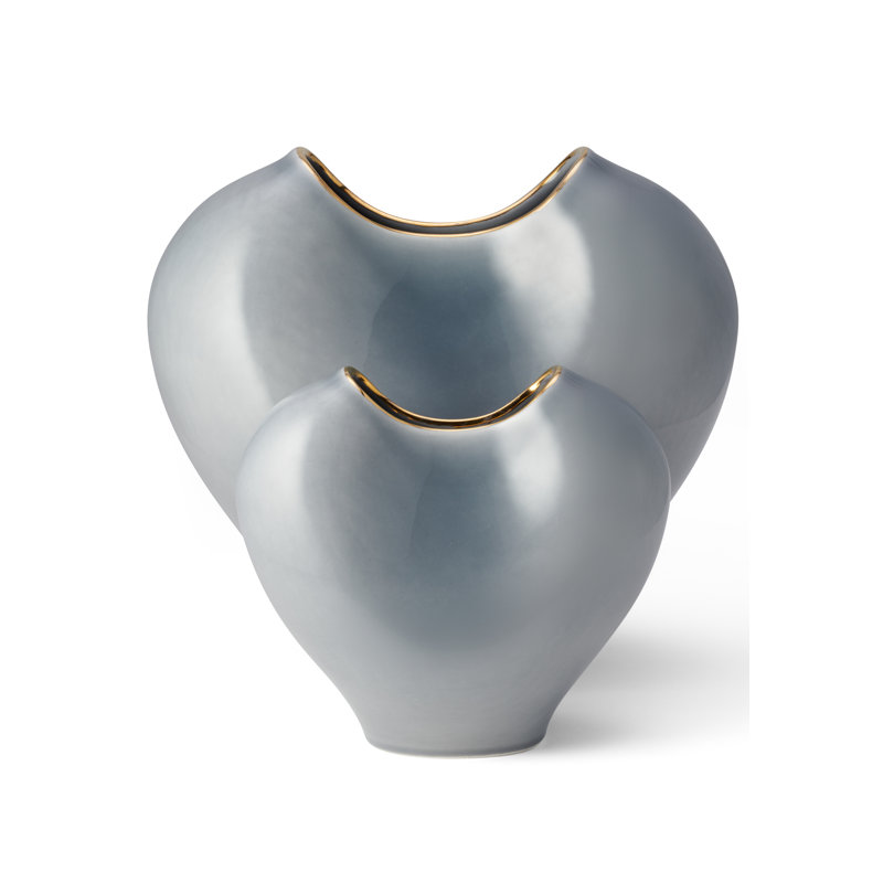 Paola Handmade Ceramic Table Vase, 6" H x 6.5" W x 3.5" D