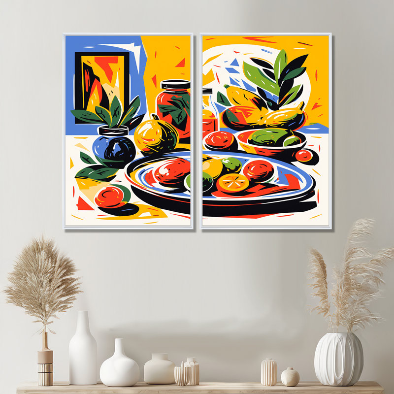 Impression sur toile Guacamole, Impression encadrée flottante, H 36 po x l 48 po, Blanc