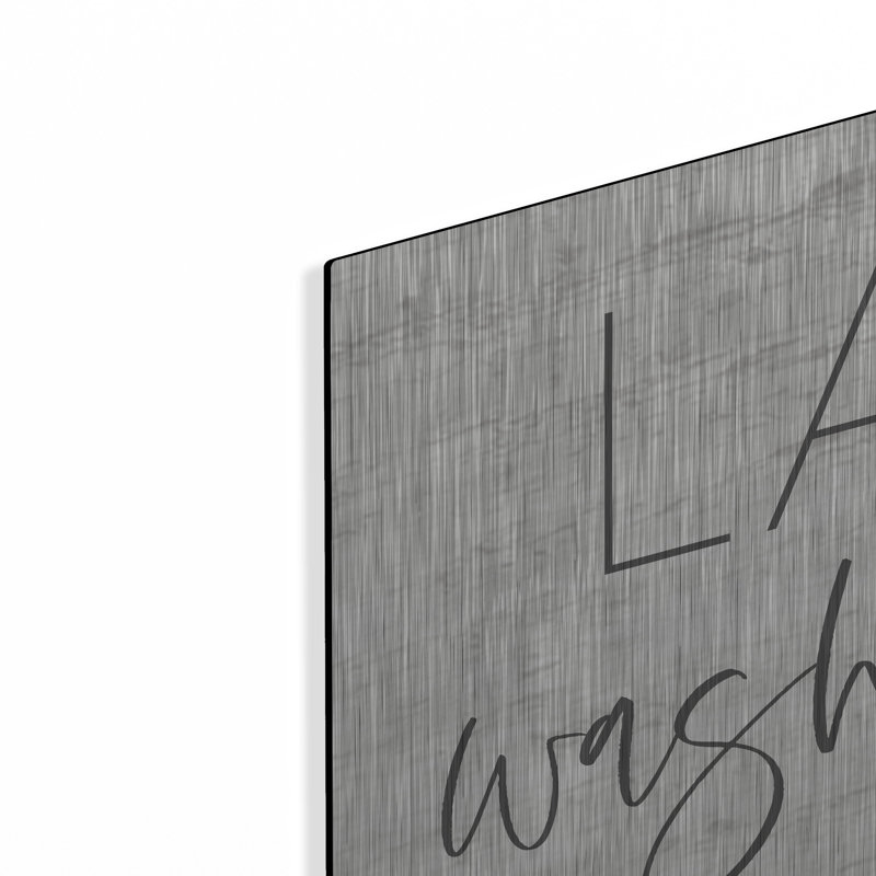 Luxe Art «Laundry - Wash, Dry, Fold, Repeter» par Lux + Me Designs, Art mural, H 12 po x l 36 po