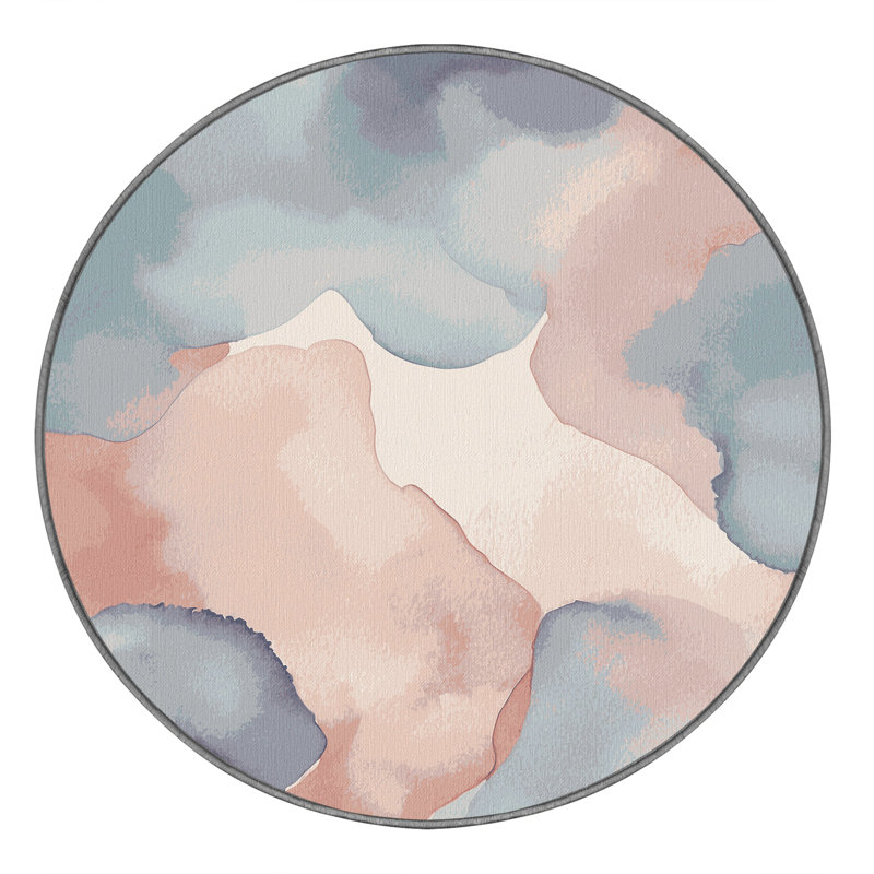 Whispering Tides Rug, Round 3'