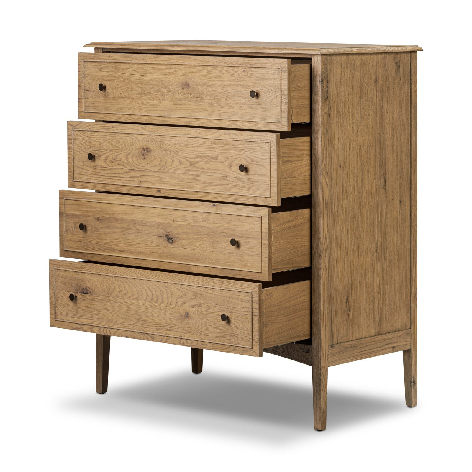 42" Oak Dresser, Aged Smoked Oak