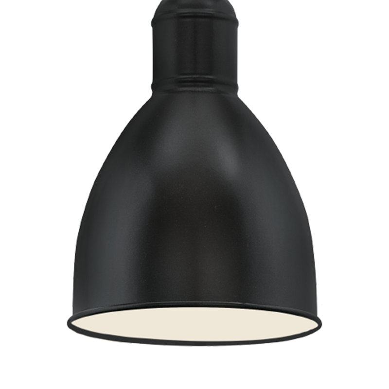 Faxon 1 - Light Black/White Bowl Pendant