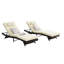 2 méridiennes inclinables - Jardin ergonomique, patio, bord de piscine et 2 coussins respirants-179533227