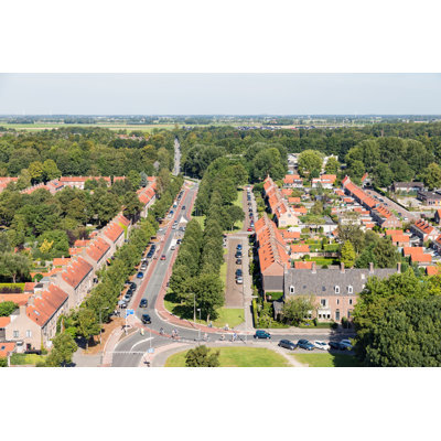 Residential Area Of Emmeloord by Kruwt - Wrapped Canvas Print
