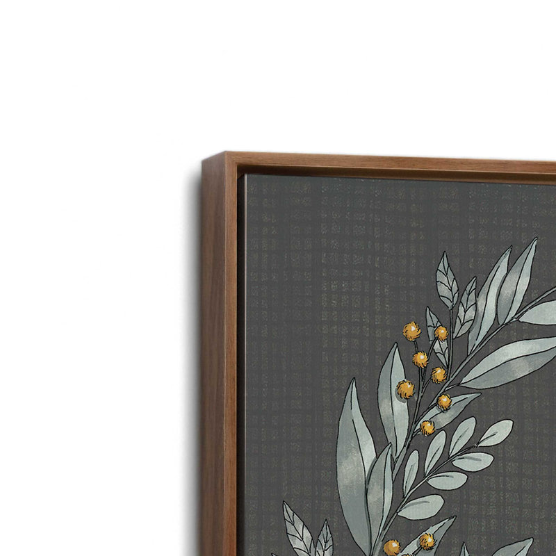 «Bee Merry» par Deb Strain, reproduction d'art, Toile avec cadre, L 30 po x H 30 po, Brun
