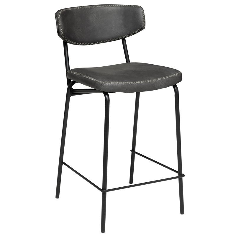 Tabouret de bar et de comptoir Macey (29 po / 26 po), Gris, Tabouret de comptoir (siège d'une hauteur de 26 p