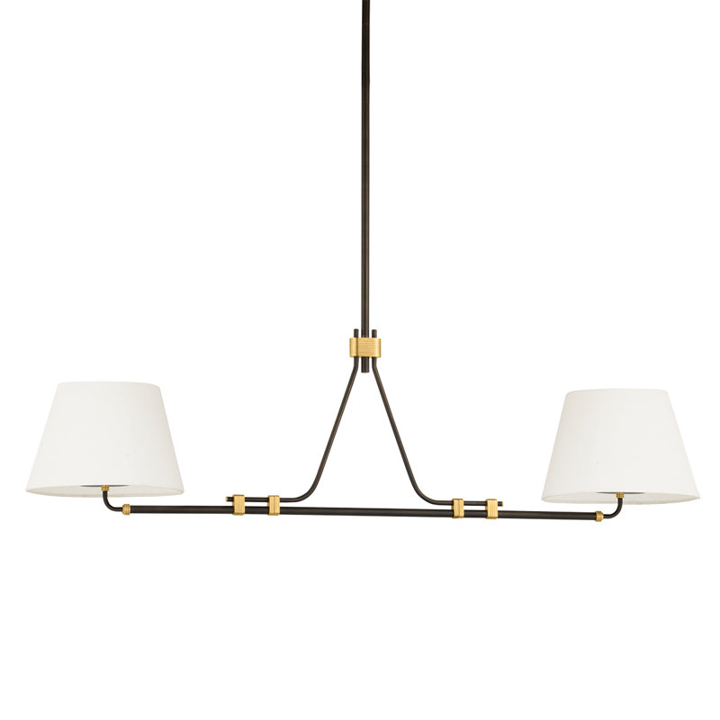 Tenafly Chandelier, Linear Buld, 2 Lights