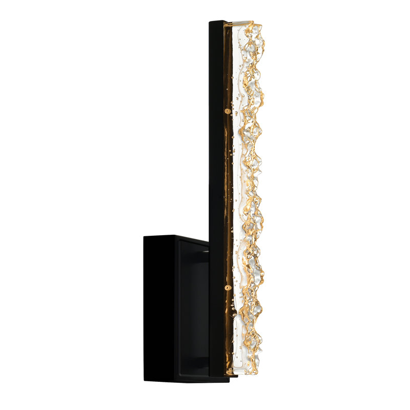 Zamarripa Steel LED Armed Sconce, Black