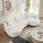 Comfortable Oversized Sectional Sofa with Plush Pillows and Durable Corduroy-1234420605-1234420600