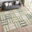Machine Washable Indoor/Outdoor Aten ACN2332 Geometric Rug-477513080