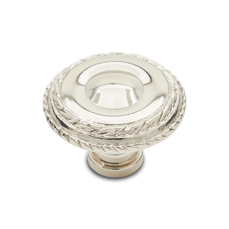 Poignée à double tranchant CK Series, Nickel poli, Diamètre du bouton 1,5 po