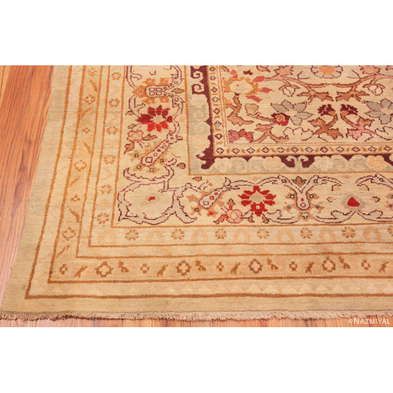 Large Exceptional Antique Indian Agra Rug