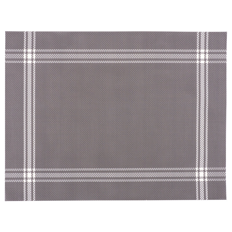 Napperon Aleecia, Gris / Blanc