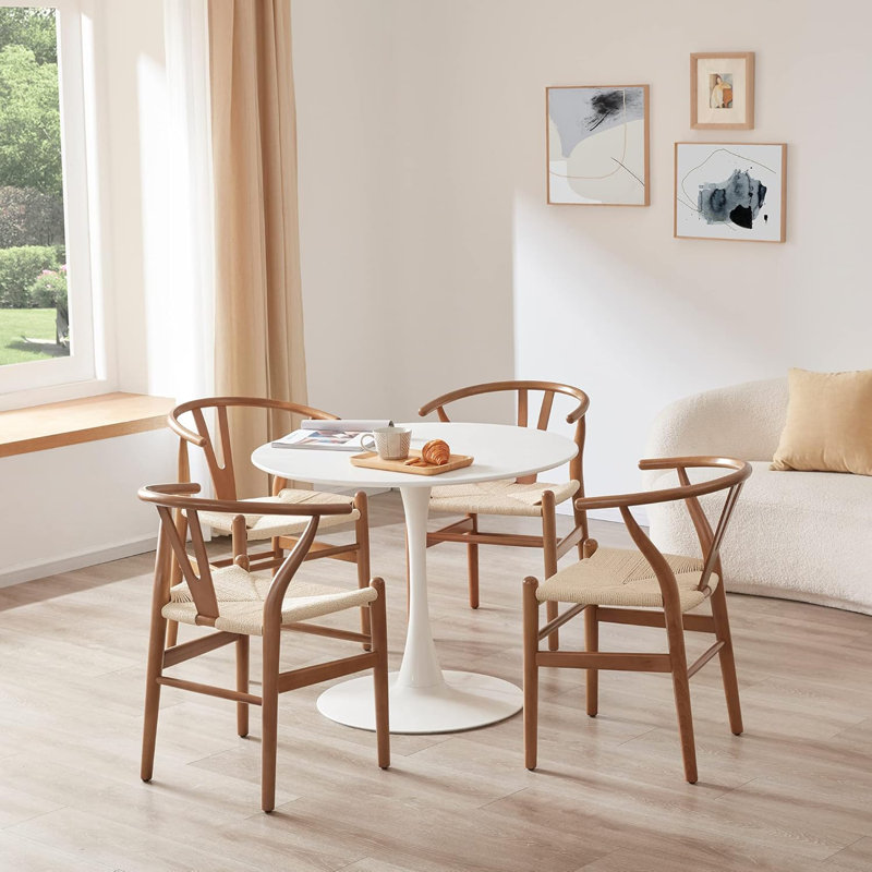 Chaise Woodcord, Brun, Bois naturel