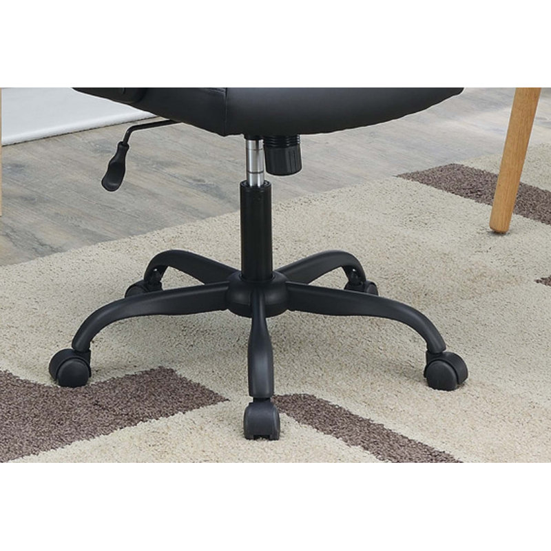 Fauteuil de bureau rembourré Relax, Noir