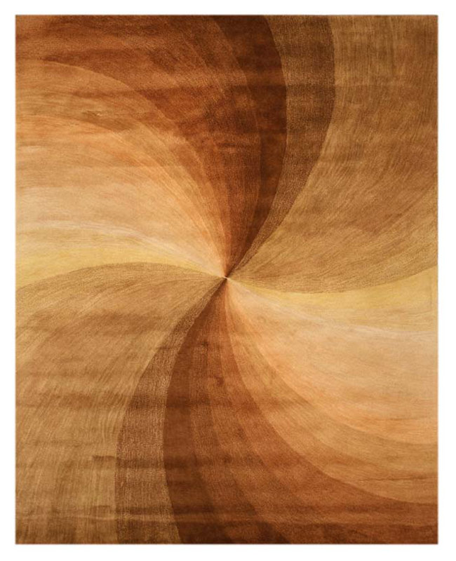 Tapis contemporain en laine touffeté à la main Ava, Rectangle 9 pi 6 po x 13 pi 6 po