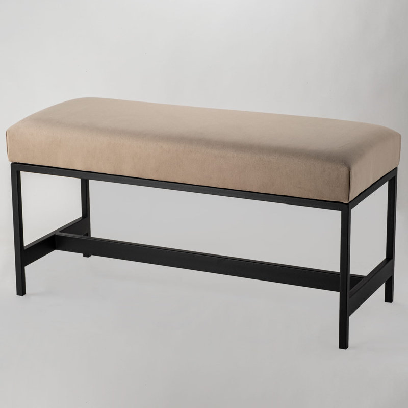 Evleen Velvet Upholstered Bench, H40 x W60 x D30cm