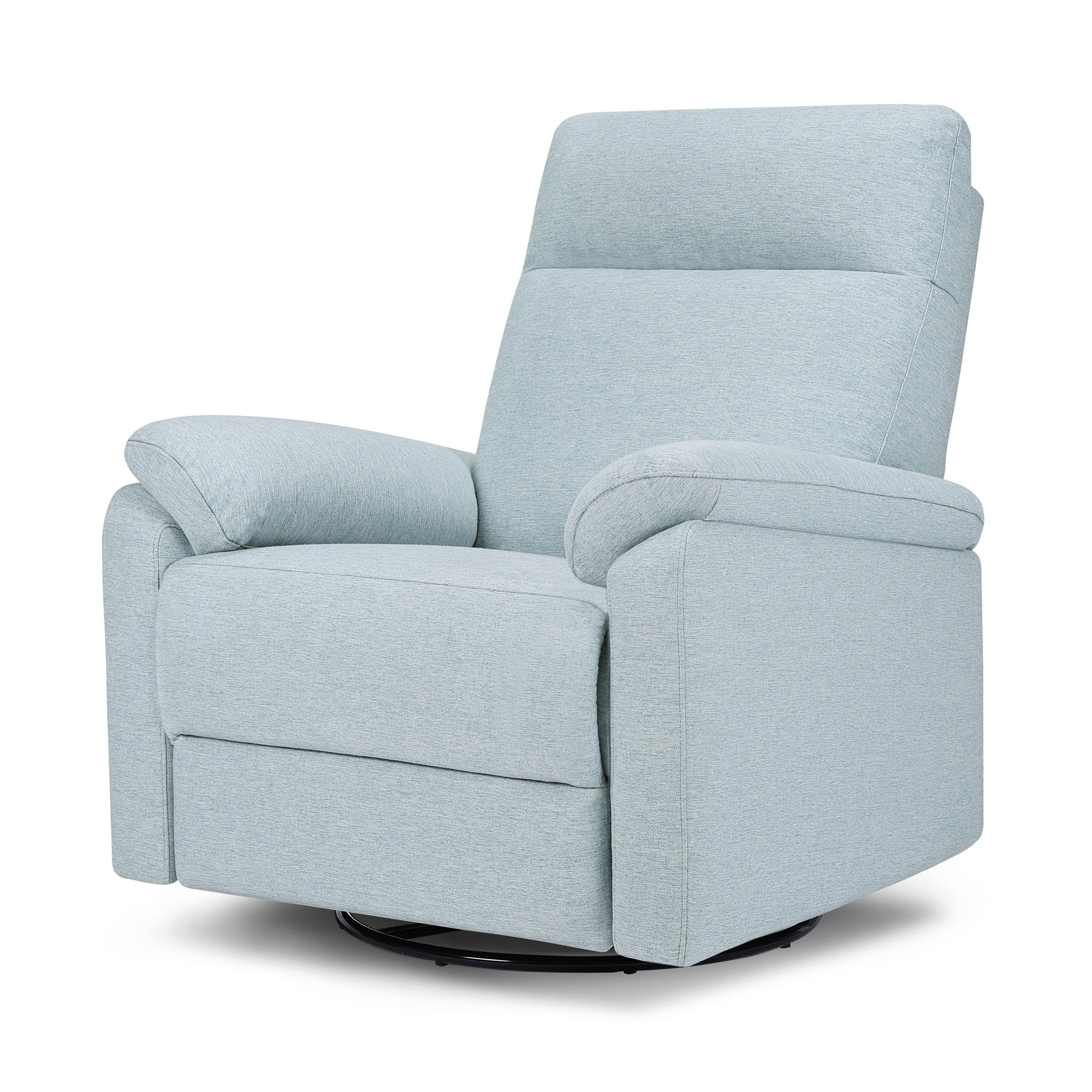 Suzy Electronic Recliner and Swivel Glider, Heathered Blue