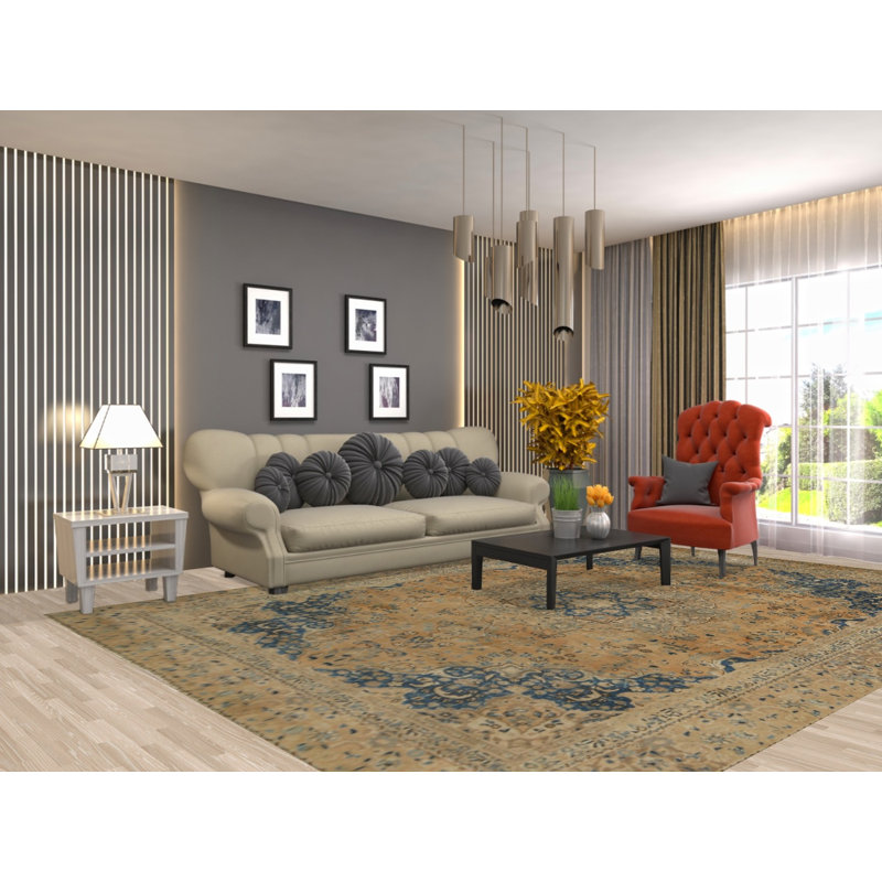 Traditional Wool Area Rug 8x12