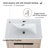 Authneil 24" Freestanding Bathroom Vanity with Sink, Floor Standing Vanity With 2 Doors and Ceramic Basin Sink Top-1729912050-1729912051