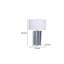 Lampe de table Flix, lin blanc, céramique festonnée bleue-112506754-112506755-112506758