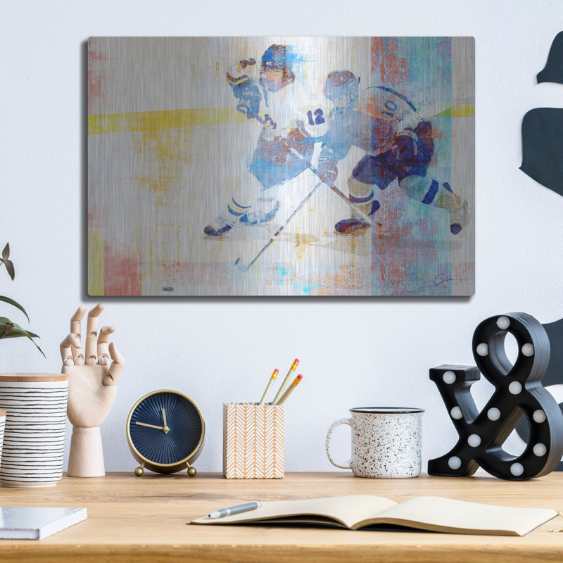 «Hockey» par Greg Simanson, H 12 po x l 16 po