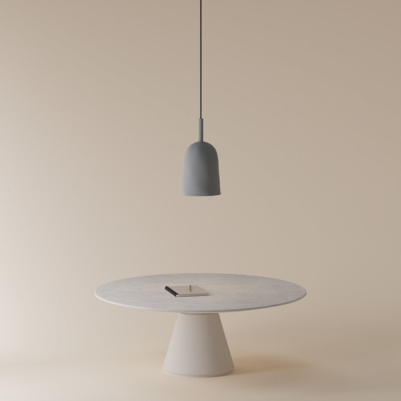 Vessel Pendant Light, 21" H x 14.5" W x 9" D, Black, Blossompink