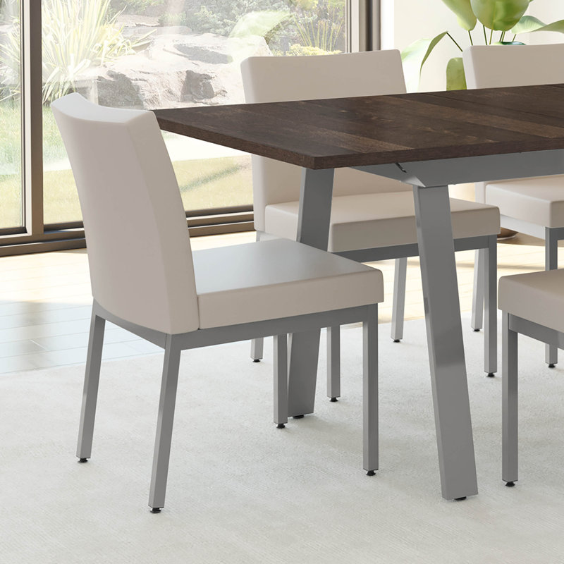 Driggers Upholstered Dining Chair, Gray, Beige