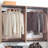 Devi Oak Wall Mounted Wood Closet System-1155360156