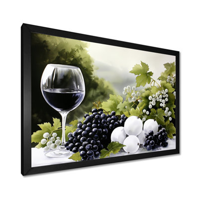 «Vineyard Harvest Wine And Grape II», reproduction sur toile