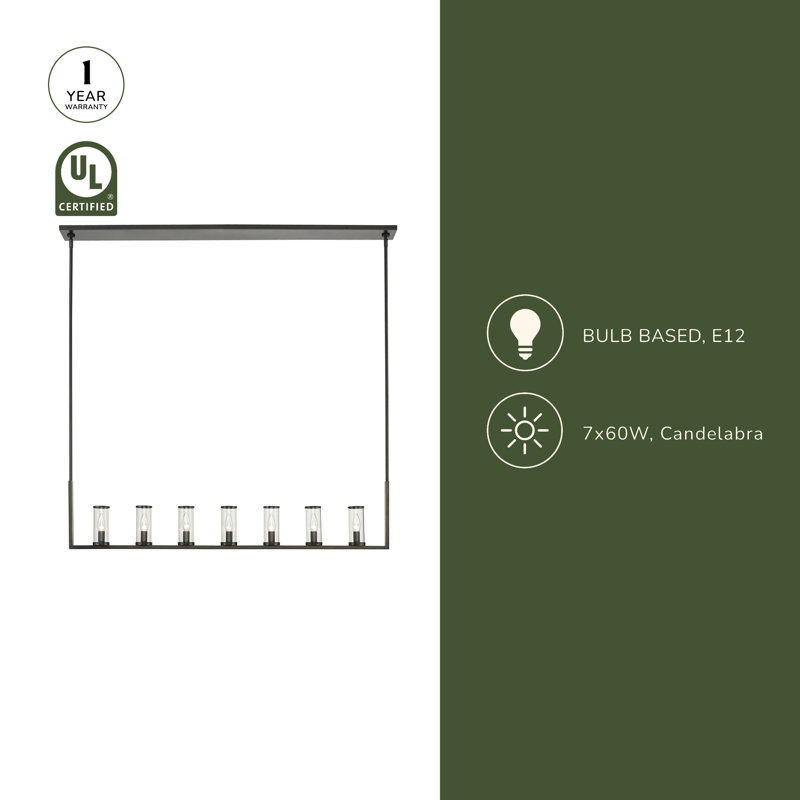Revolve 7 - Light Pendant, Natural Brass