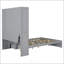 Lit plateforme double en bois avec USB-1627336990