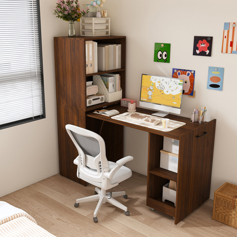 49" L Shaped Foldable Computer Desk