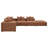 Womack 6-piece Upholstered Modular Sectional Terracotta-1586923208