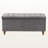 Balig Grey Velvet Fabric Upholstered Storage Bench, 18.7'' H X 41.73'' W X 16.73'' D-1457547225