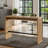 55" Rectangular Counter Height Pub Table with Metal Footrest, Modern Bar Table for Home Bar