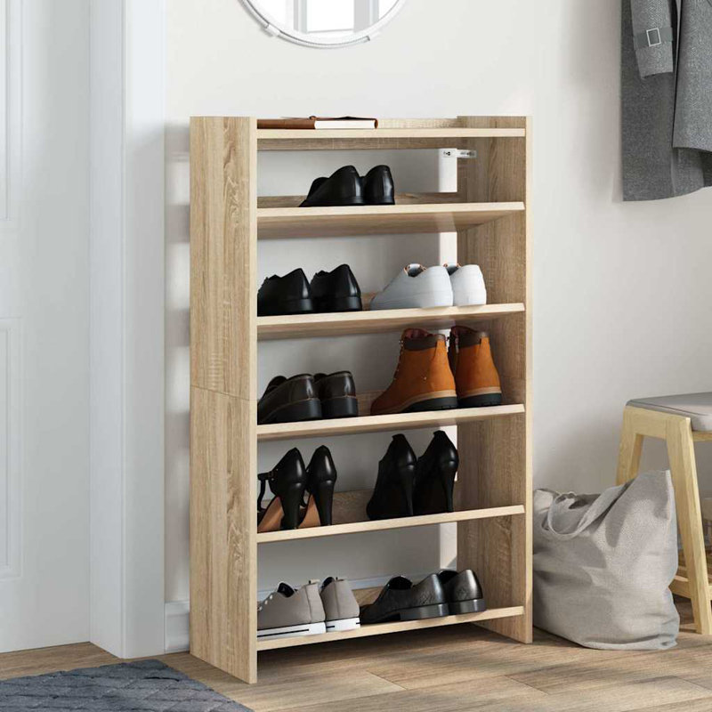 Shoe Rack Old Wood 60X25x81 Cm Engineered Wood, Sonoma Oak