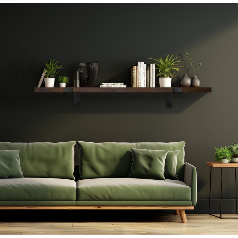 Tablette en peuplier Emerald Lee, Brown, 1" H x 46" W x 8" D