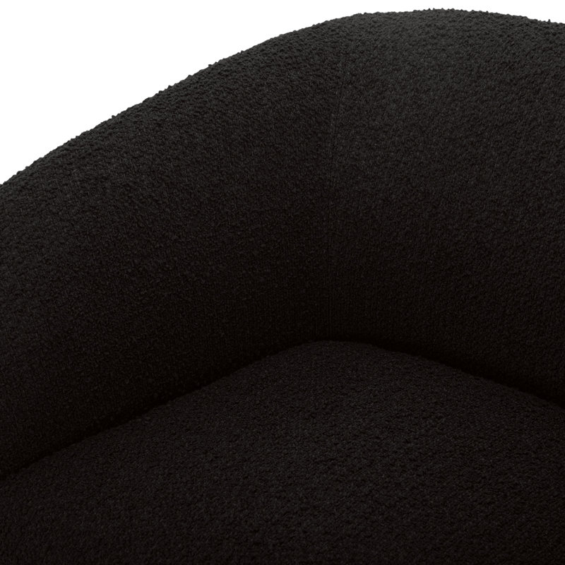 Faye Armchair, Black Boucle